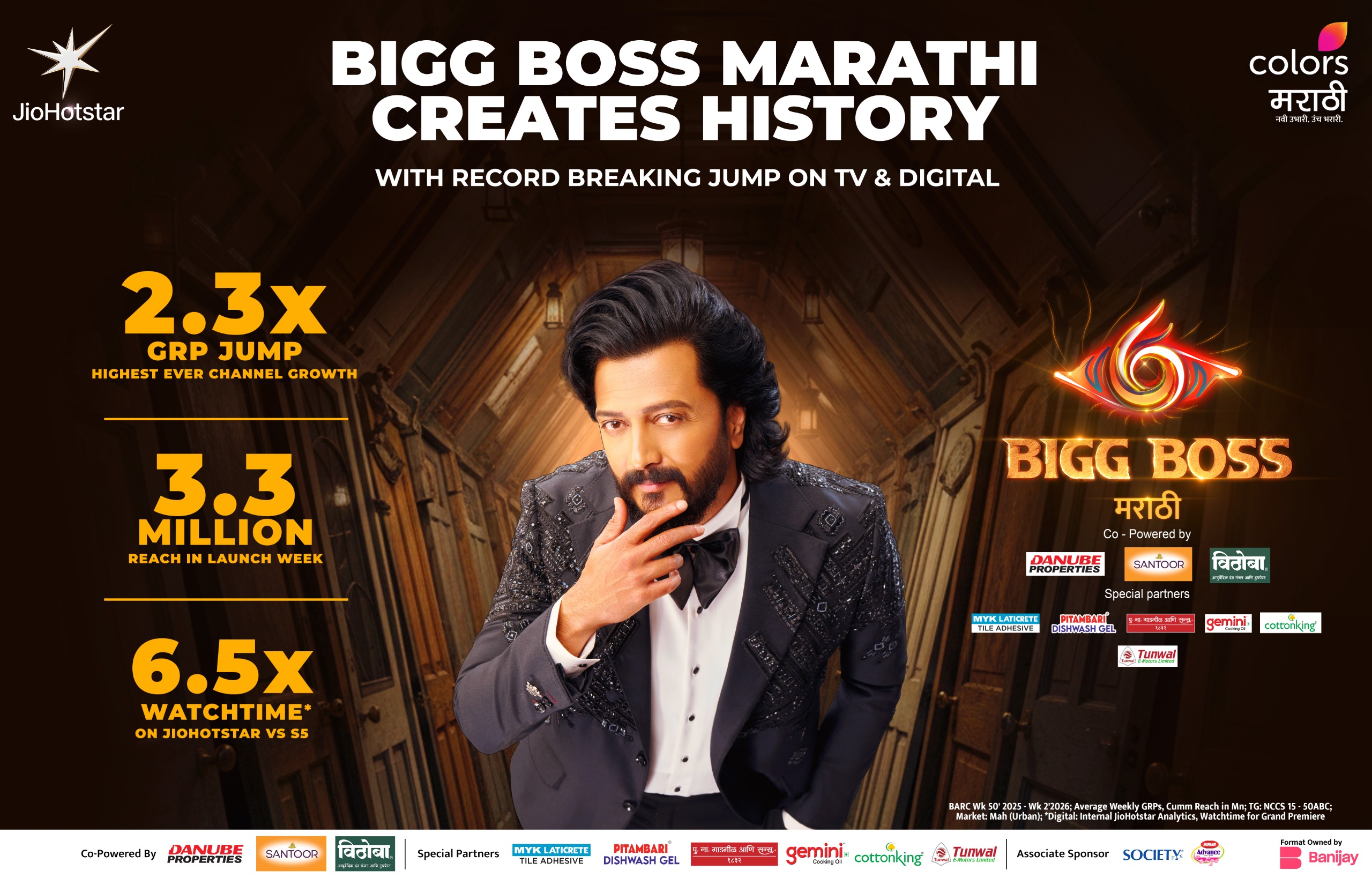 Bigg Boss Marathi Season 6 Dominates the Small Screen Riteish Deshmukh’s ‘Laybhari’ Swag Powers a Record-Breaking Grand Premiere