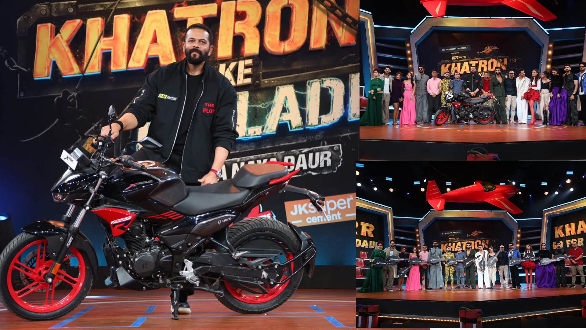 Hero Xtreme honours the daredevilry of COLORS’ Khatron Ke Khiladi, gifting bikes to all 13 khiladis and the show’s host, Rohit Shetty
